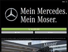 Tablet Screenshot of moser-mercedes.com